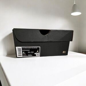 EMPTY SHOE BOX Air Jordan Legacy 312 Low GS Youth Boys Black White Gold Size 4